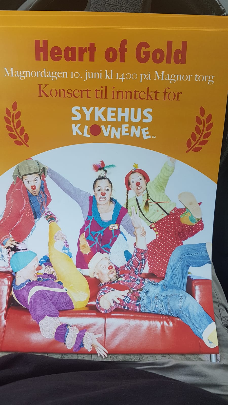 Plakaten for konserten på Magnordagen